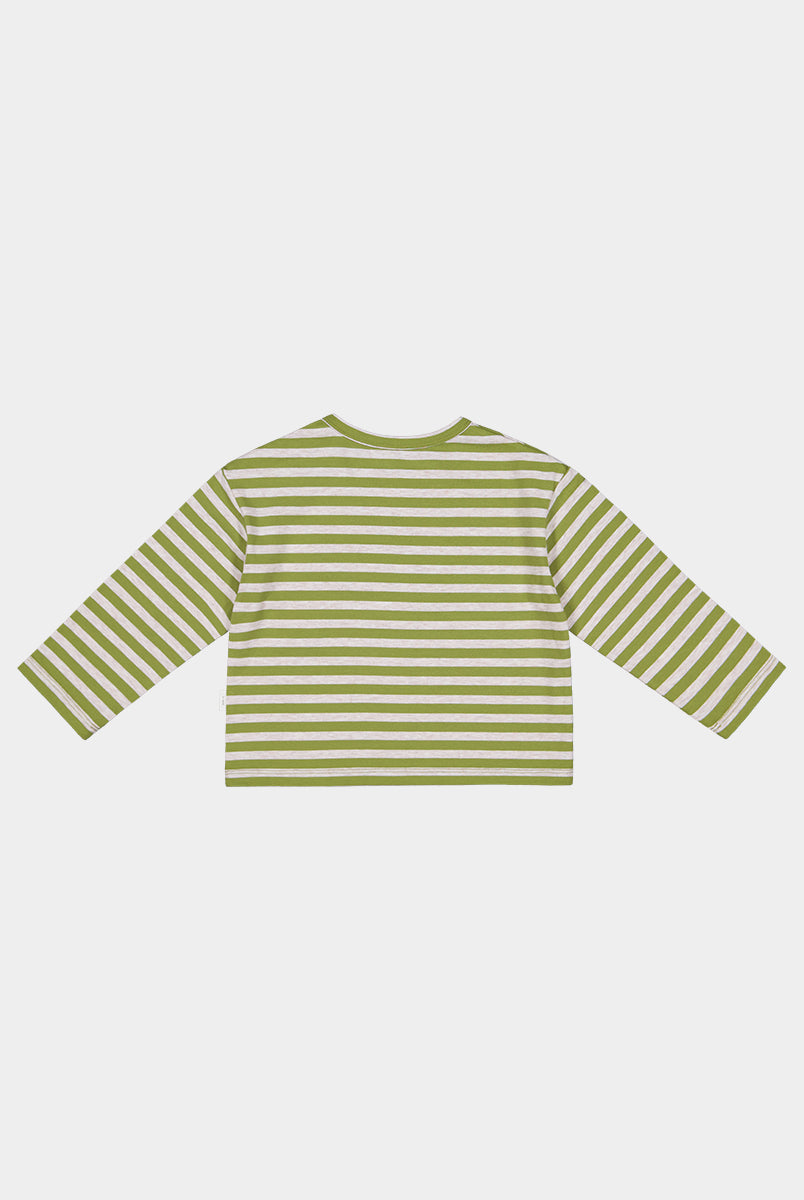 Chicago Stripe Tee, Green Stripe – view 7